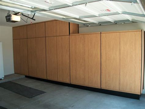 Garage cabinets designed for the garage environment. Shelves And Full Natural Wooden Also Garage Cabinets Diy ...
