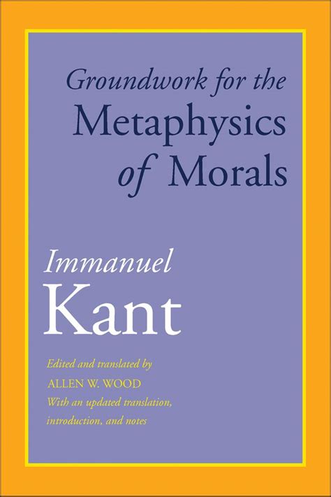 Cover Image For Groundwork For The Metaphysics Of Morals