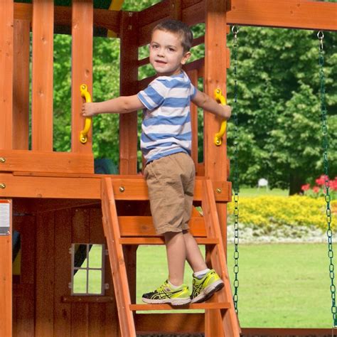 Backyard Discovery Oakmont Residential Wood Playset In The Wood
