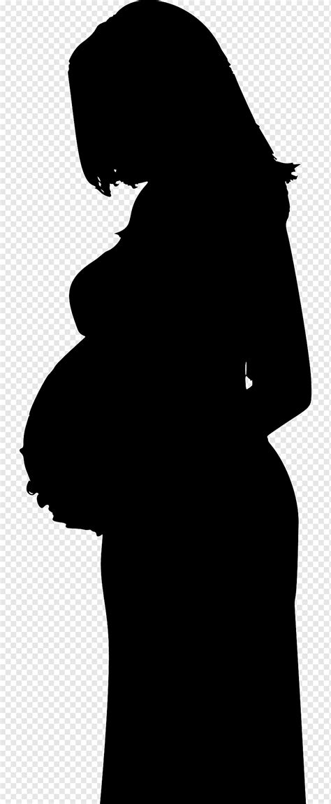 Pregnancy Mother Silhouette Woman Pregnancy Child Monochrome