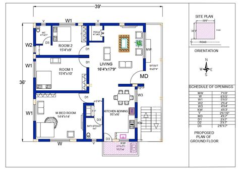 Sqft House Plan Autocad Drawing Download Dwg File Cadbull Sexiz Pix