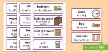 Check spelling or type a new query. Bedroom Word Cards English/Spanish - bedroom, vocabulary