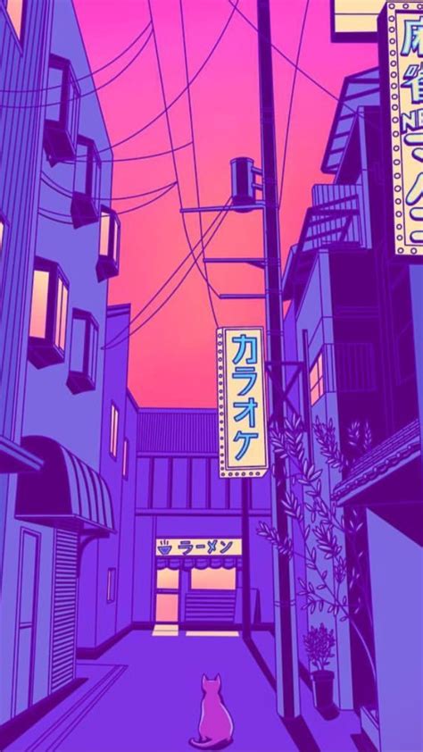 Pin By Whatever On Outrun And Vaporwave Anime Scenery Wallpaper