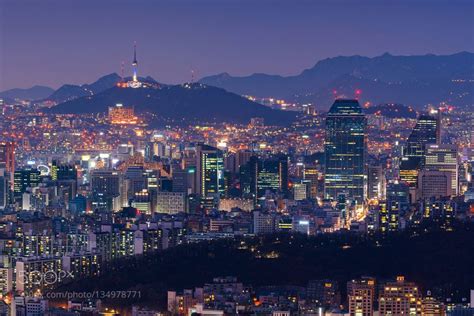 Seoul At Night South Korea City Skyline South Korea Photography