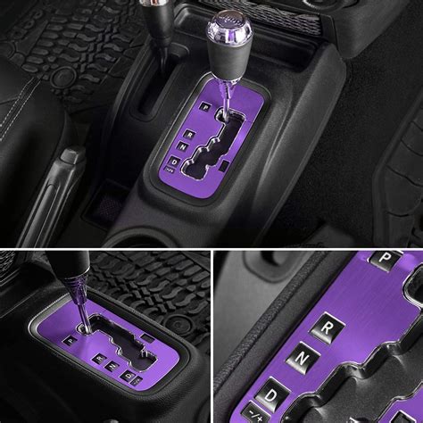 E-cowlboy Trim Gear Frame Cover Gear Shift Box Cover for Jeep Wrangler 2012~2018 Aluminum Inner