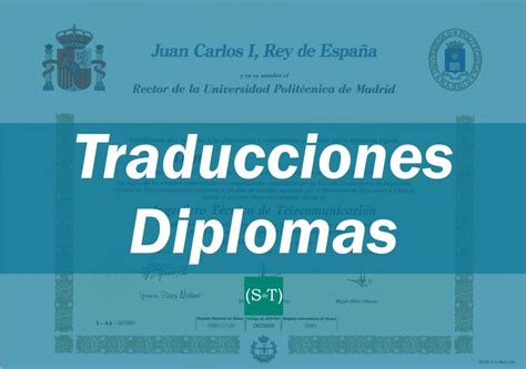 Traducción Títulos Universitarios Servicio De Traduccion Jurada Detítulos