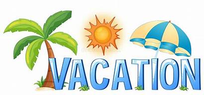 Vacation Word Font Summer Clipart Clip Illustration