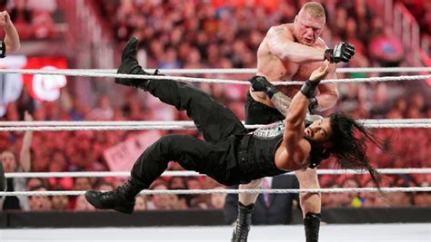 Brock Lesnar Vs Roman Reigns Wrestlemania 31 Video Dailymotion