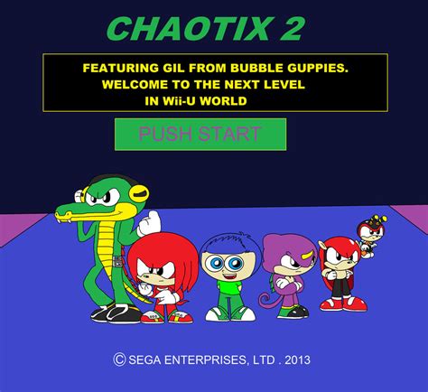 Knuckles Chaotix 2 Title Screen By Trc Tooniversity On Deviantart