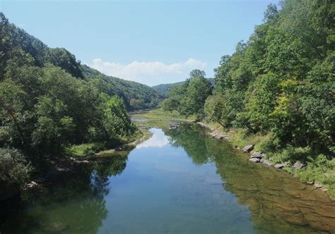 Greenbrier River From Sharps Bridge West Virginia River West