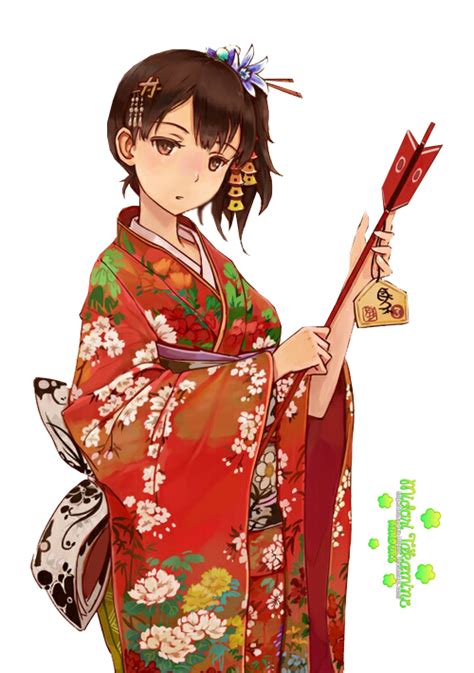 Kimono Girl Render By Anaka Aka Midori On Deviantart
