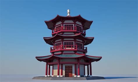 Chinese Temple 3d Model 10 Max Free3d