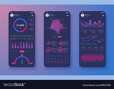 Mobile App Infographic Template With Modern Design