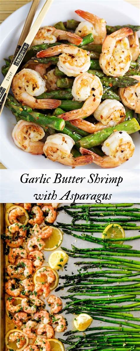Once the butter has melted, add the asparagus. Maria Kitchen: Garlic Butter Shrimp with Asparagus ...