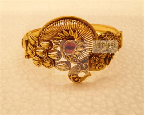22k Antique Gold Kada Bracelet