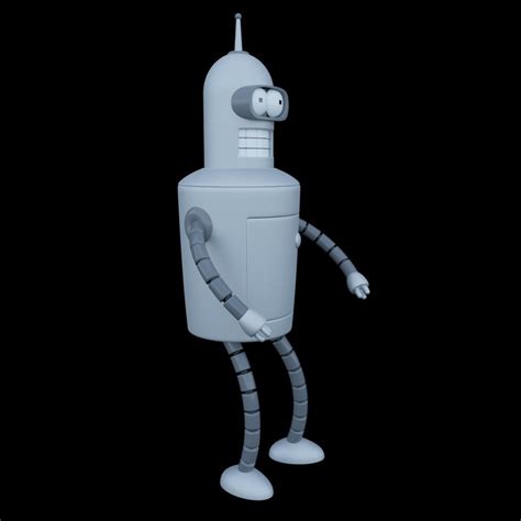Bender Futurama D Model Turbosquid