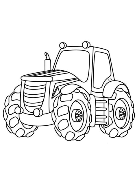 Tractor Coloring Pages Coloring Pages For Boys White Picture Bright