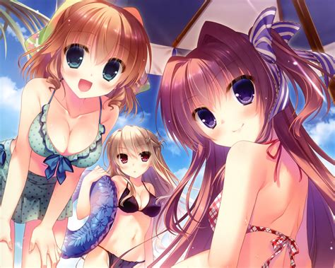 Bikini Breasts Cleavage Cropped Swimsuit Tagme Yukie R Konachan