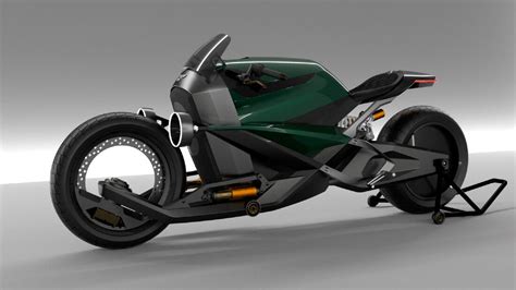Bentley Motorrad Voltage Racer E Motorrad Entwurf Eines Autodesigners