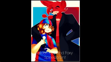 Fnaf Speedpaint Balloon Boy And Foxy Youtube