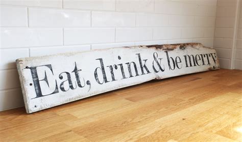 Eat Kitchen Sign Kitchen Decor Large Rustic Sign Reclaimed