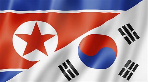 North Korea Flag Map North And South Korea Agree To Collaborate On