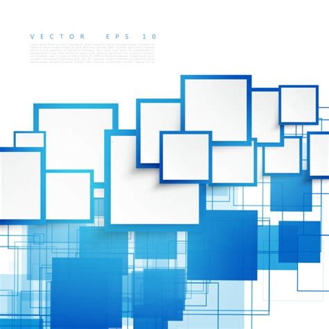 Vector Blue Squares Abstract Background Stock Vector Image By ©ikatod