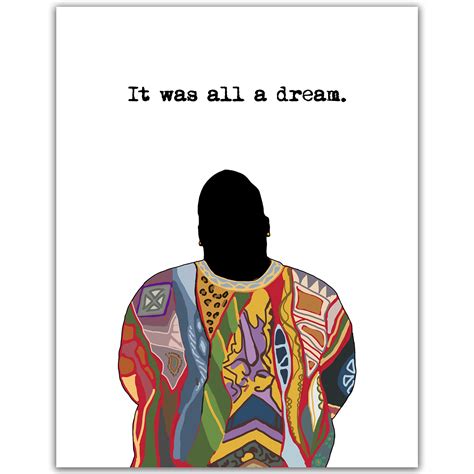 Buy Biggie Smalls Wall Art Print Notorious Big Juicy Quote Decor Rap Hip Hop Artists