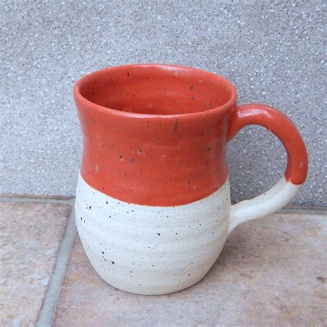 Large Pint Coffee Mug Tea Cup Wheelthrown In Stoneware Ceramic Etsy