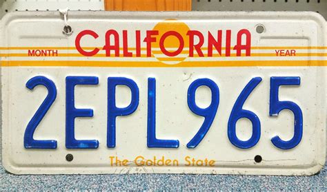 ☺ California vintage license plate. Brass Armadillo Antique Mall