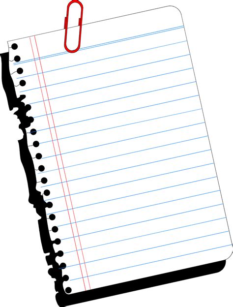 Free Torn Notebook Paper Png Download Free Torn Notebook Paper Png Png