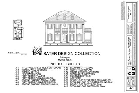 House Construction Drawing Set 21 With Complete Set Of Construction