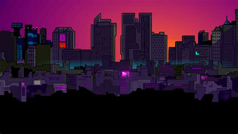 8 Bit Sci Fi Cityscape Pixel Art Background Pixel Art