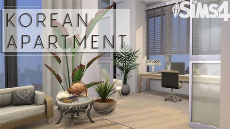 Modern Korean Apartment Stop Motion Speed Build The Sims 4 No Cc