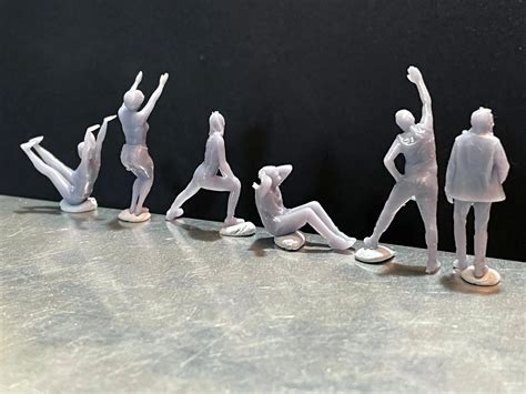 164 Miniature Human Figures Resin Unpainted Great For Etsy