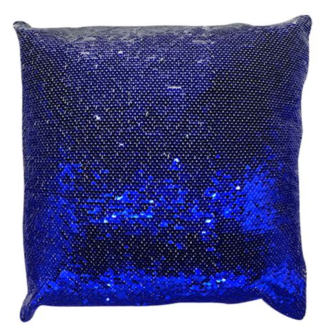 Blue Sequin Pillow Case Pillow Titan Jet Africa