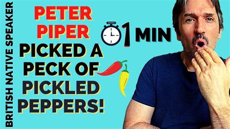 Peter Piper Picked A Peck Of Pickled Peppers Tongue Twisters In 1