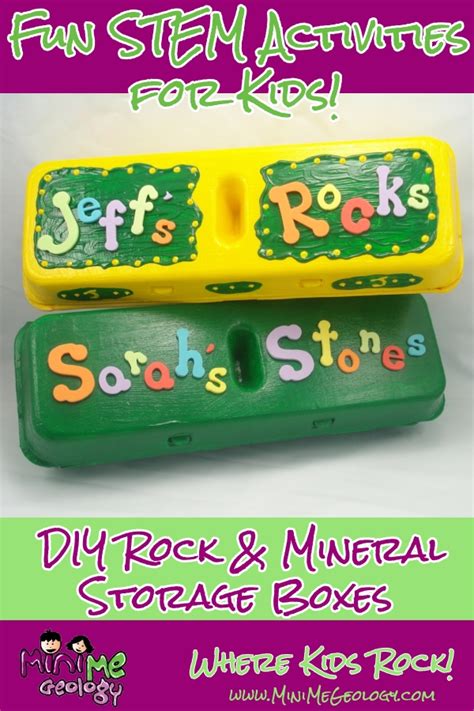Mini Me Geology Blog Create A Rock Storage Box For Those Fun Geology