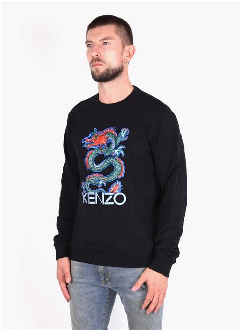 Kenzo Paris Dragon Sweater Black Mensquare