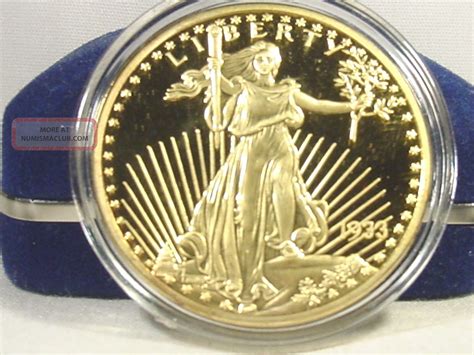 National Collector S 1933 Gold Double Eagle Proof Coin 10 Mil 24k Gold