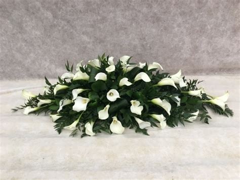 Calla Lily Spray Peter Graves Florist Funeral Tributes Beautiful