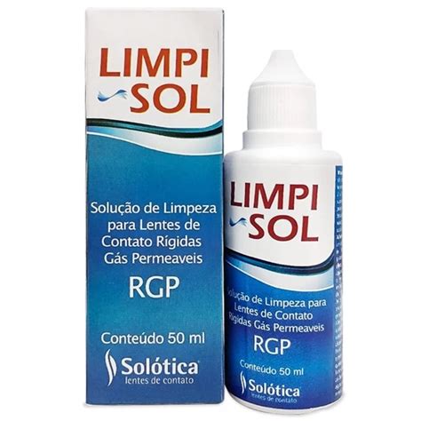 Limpi Sol Solução De Limpeza Para Lentes De Contato Rígidas Rgp