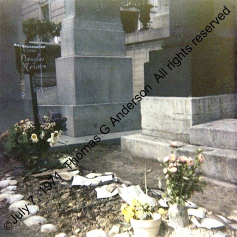 Lot Detail Jim Morrison Grave Photographs With Copyright