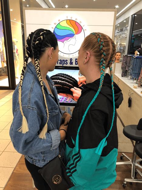 Double Dutch Braids And Extension Hair Surfers Paradise Hairwraps And Braiding Gold Coast