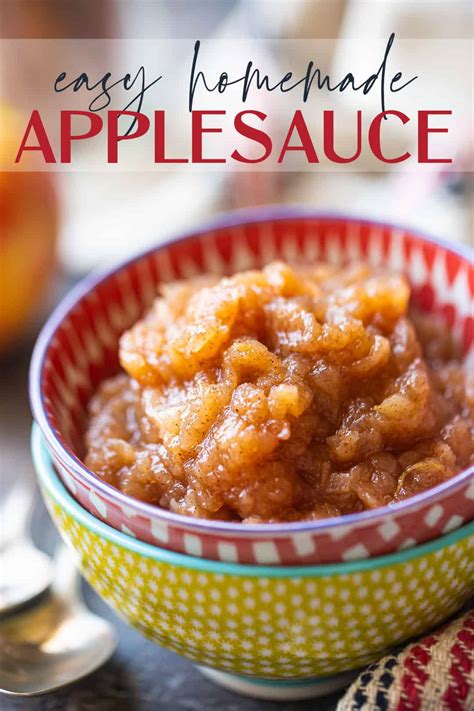 Homemade Applesauce 5 Ingredients And So Easy Baking A Moment
