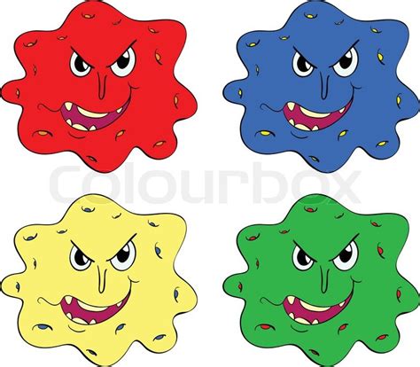 Germs And Bugs Stock Vector Colourbox