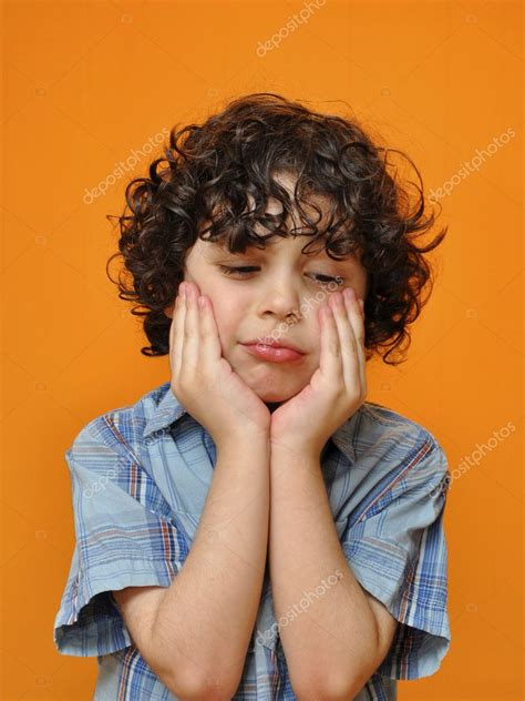 Sad Face Kids A Kid S Sad Face — Stock Photo © Yelo34 5035713