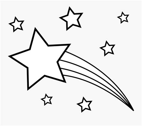 Transparent Line Of Stars Png White Image Shooting Star Free