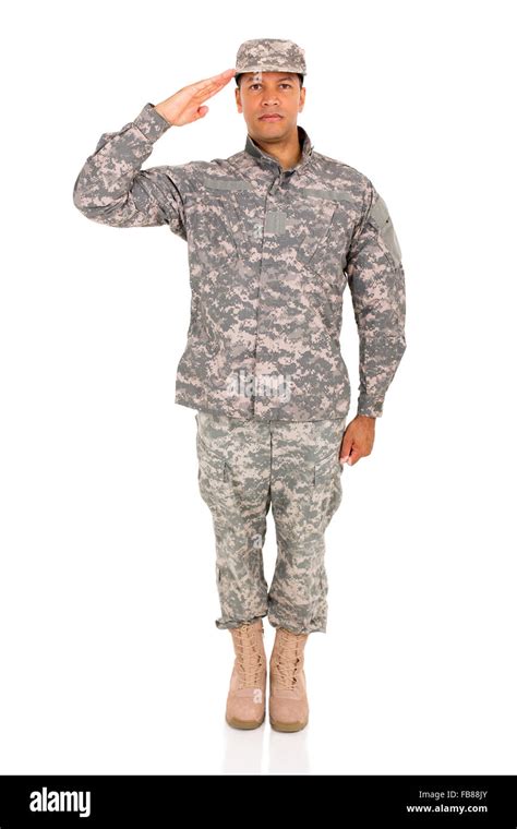Army Soldier Saluting