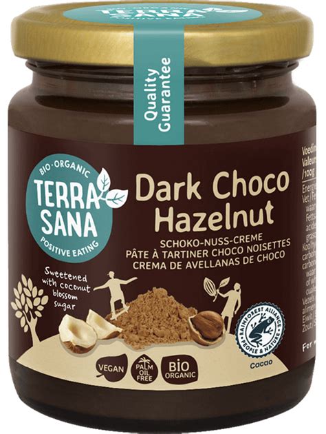 Choco Hazelnut Spread Dark Nut Butters Choco Spread Terrasana Positive Eating